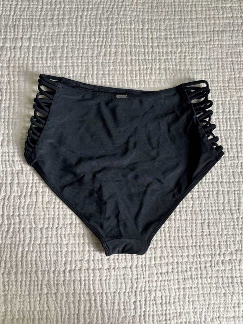 3 / $30 💘 y2k hollister black high-rise criss cross detail swimming bottoms - Picture 3 of 6